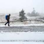 Erster Schnee auf dem Brocken